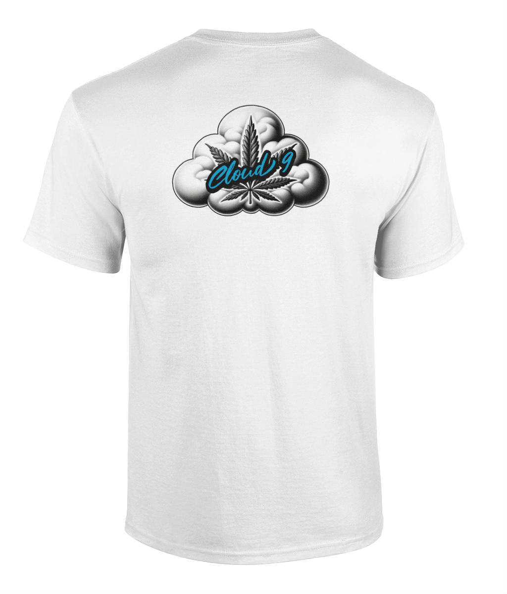 Cloud 9 Small Logo & Cloud Leaf Unisex T-Shirt