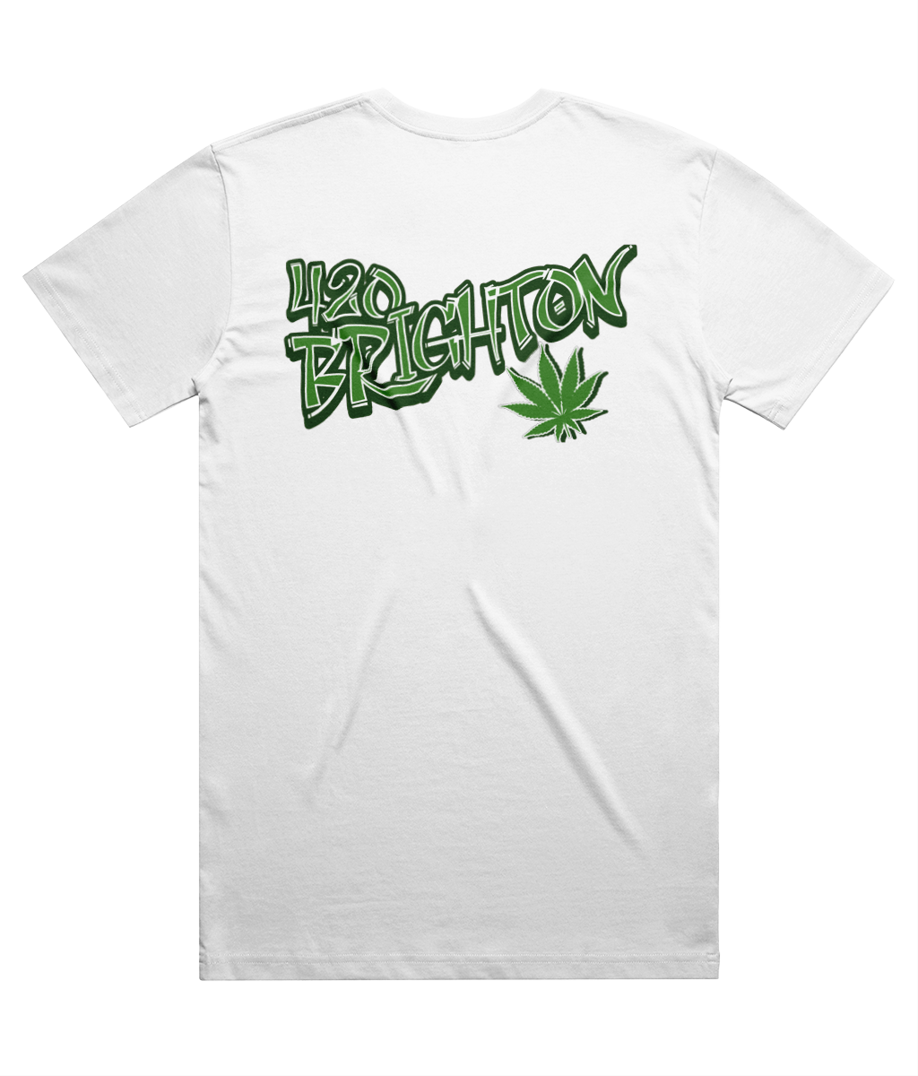420 Brighton Green Logo Double Sided Unisex T-Shirt