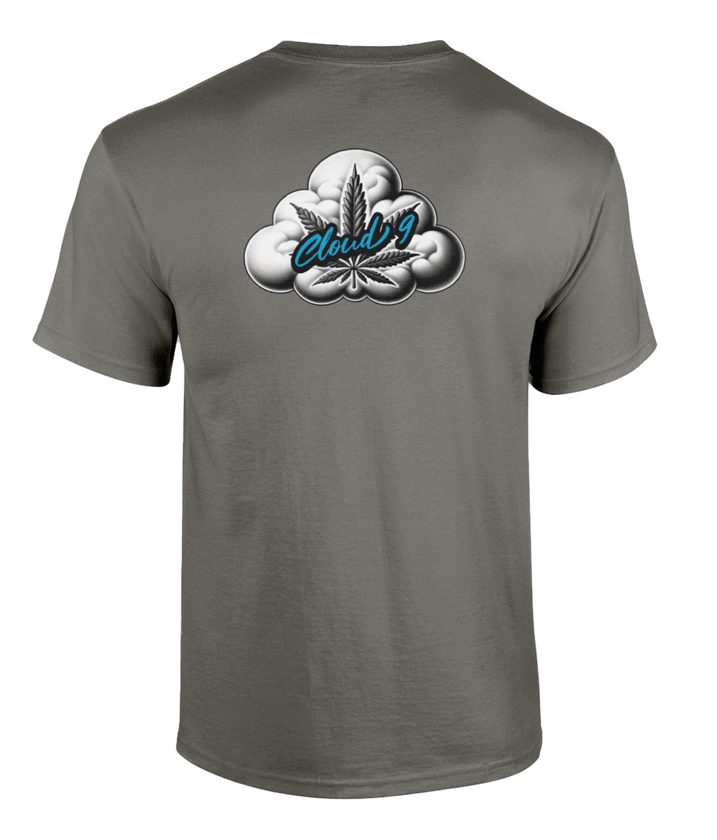 Cloud 9 Small Logo & Cloud Leaf Unisex T-Shirt