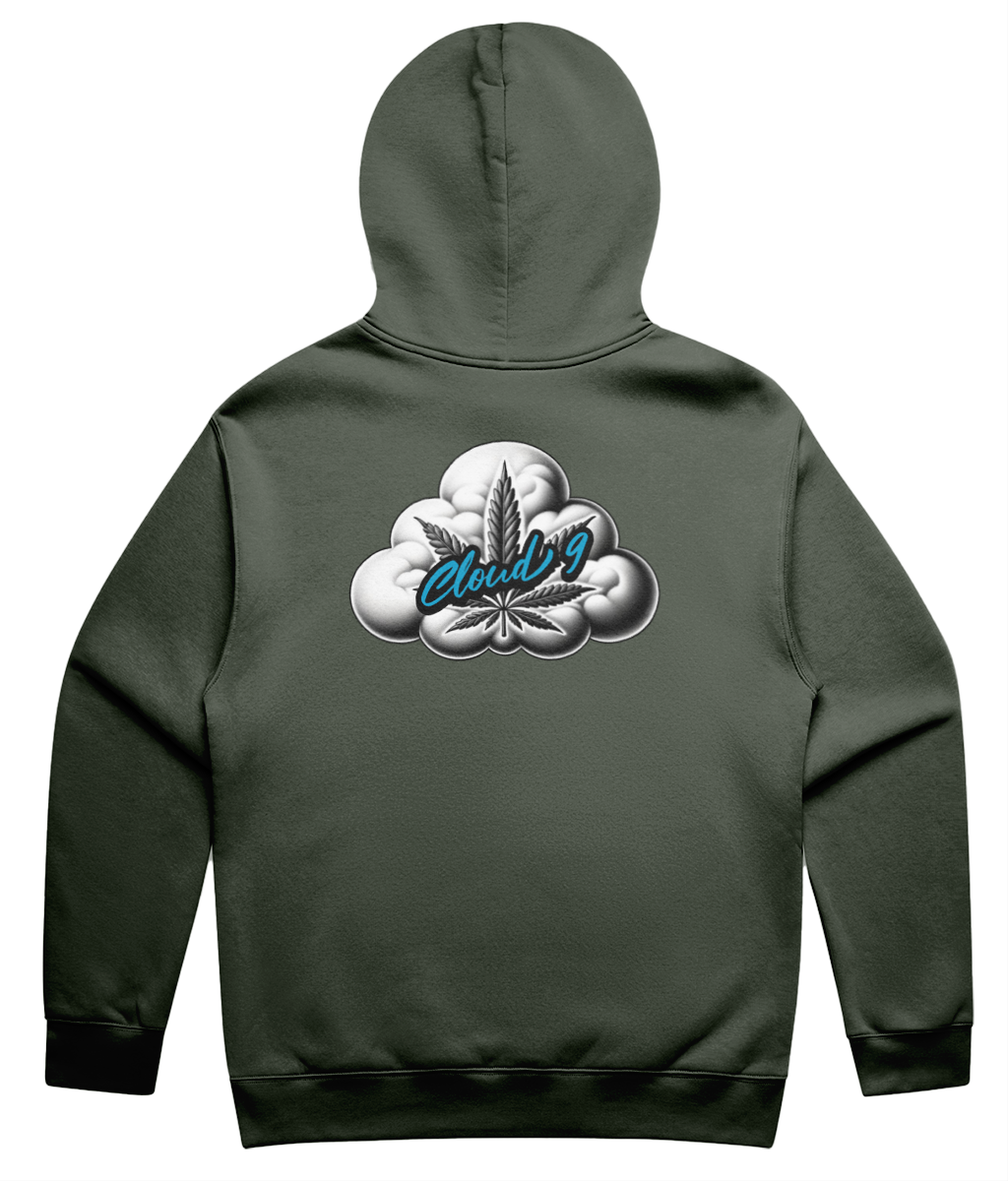 Cloud 9 Logo & Leaf Unisex Hoodie