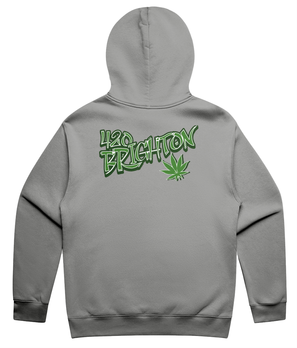 420 Brighton Green Logo Double Sided Unisex Hoodie