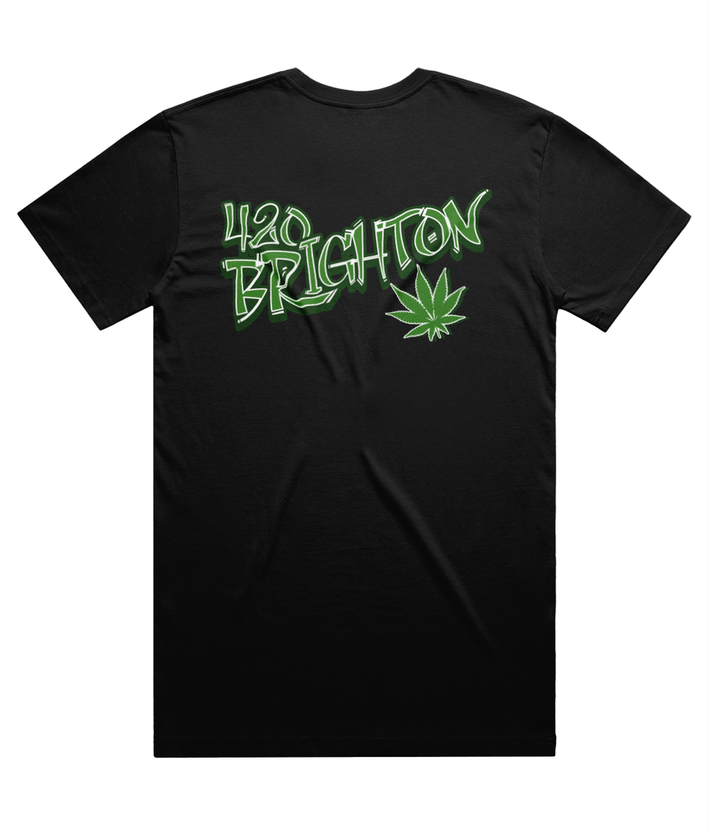 420 Brighton Green Logo Double Sided Unisex T-Shirt
