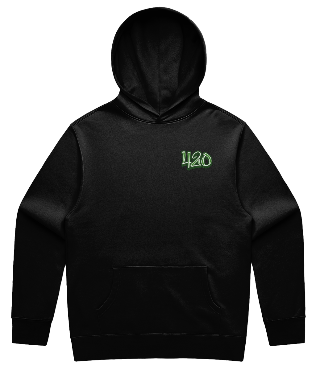 420 Brighton Green Logo Double Sided Unisex Hoodie