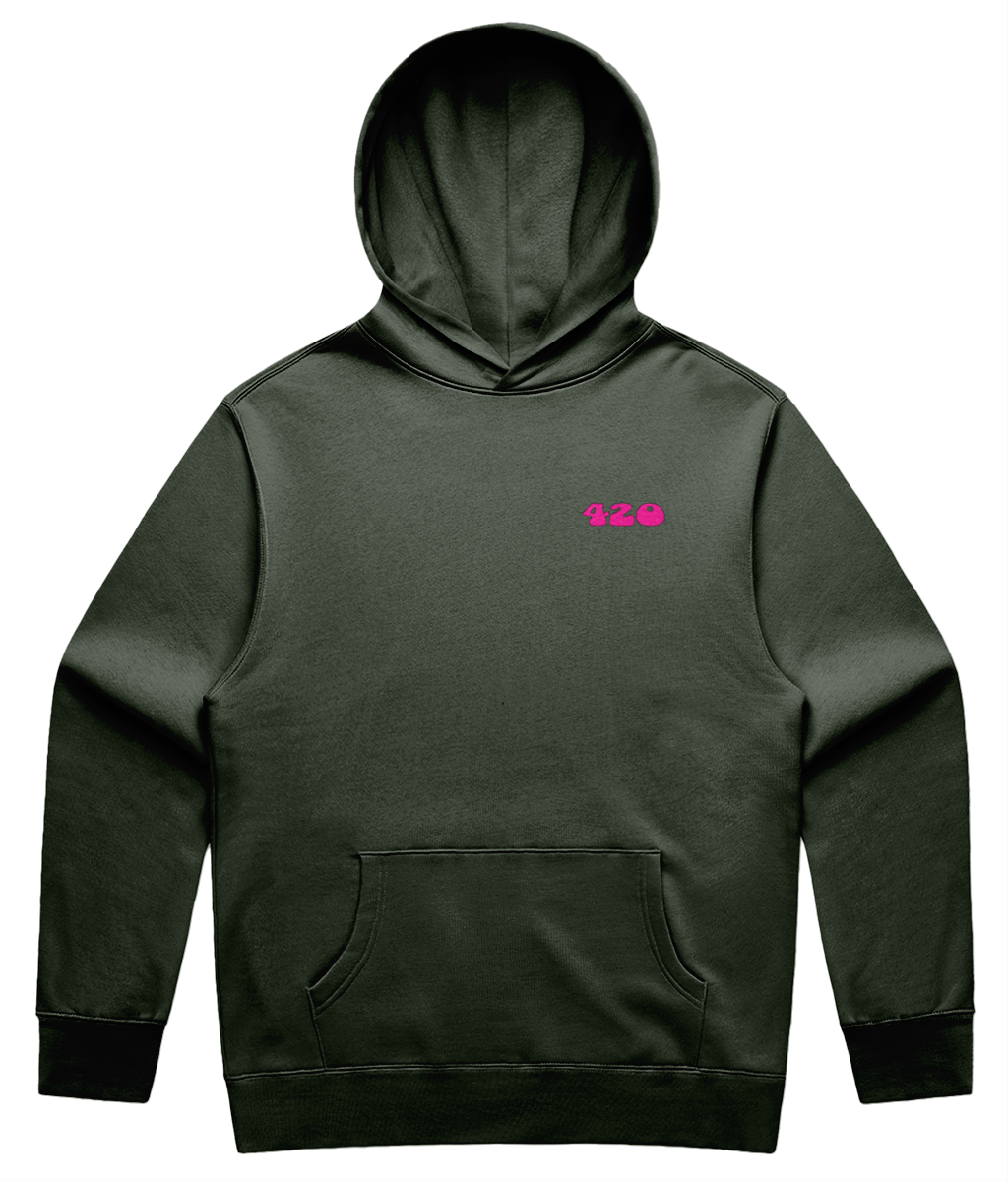 Supporting Alternative Medicines Unisex Hoodie Pink Print