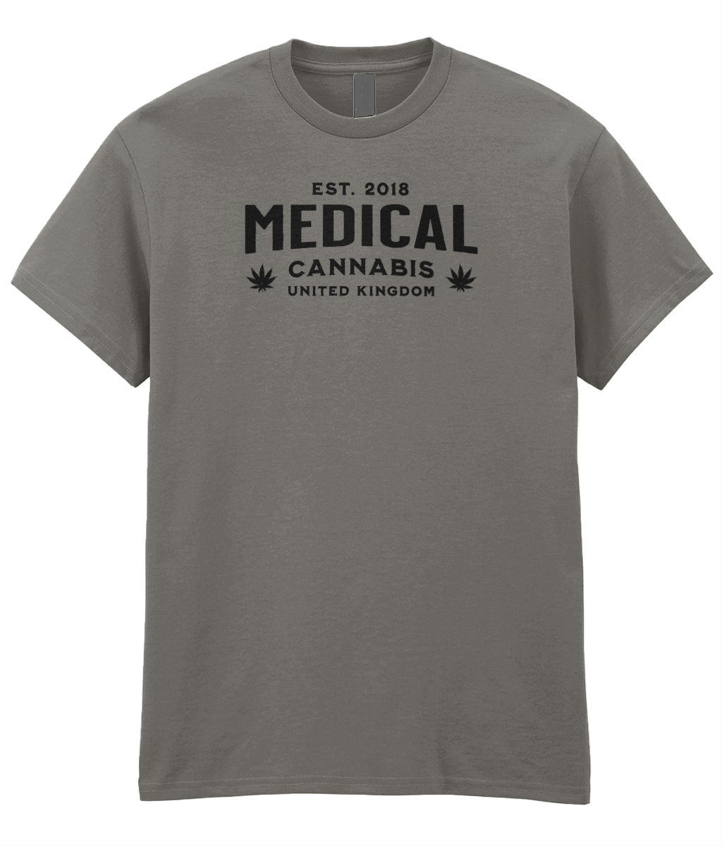 Medical Cannabis Est. 2018 Black Print Unisex T-Shirt