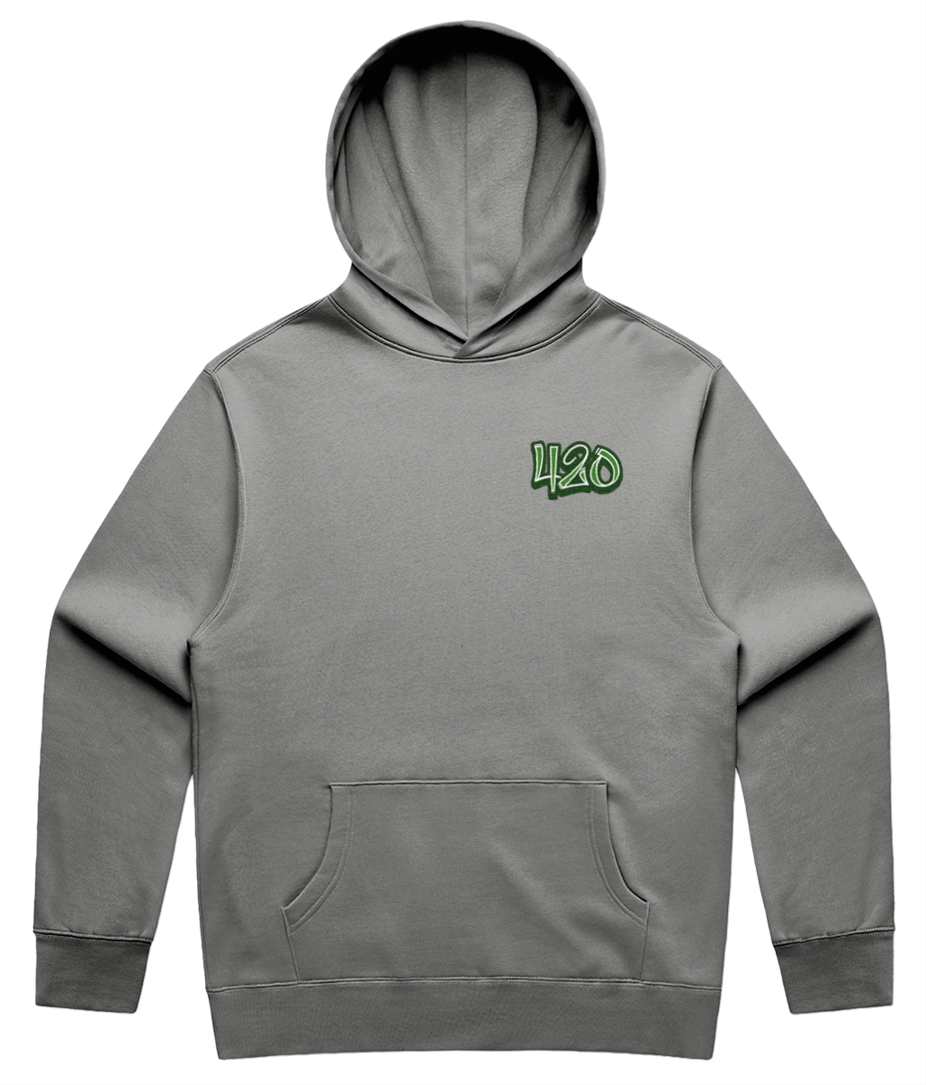 420 Brighton Green Logo Double Sided Unisex Hoodie