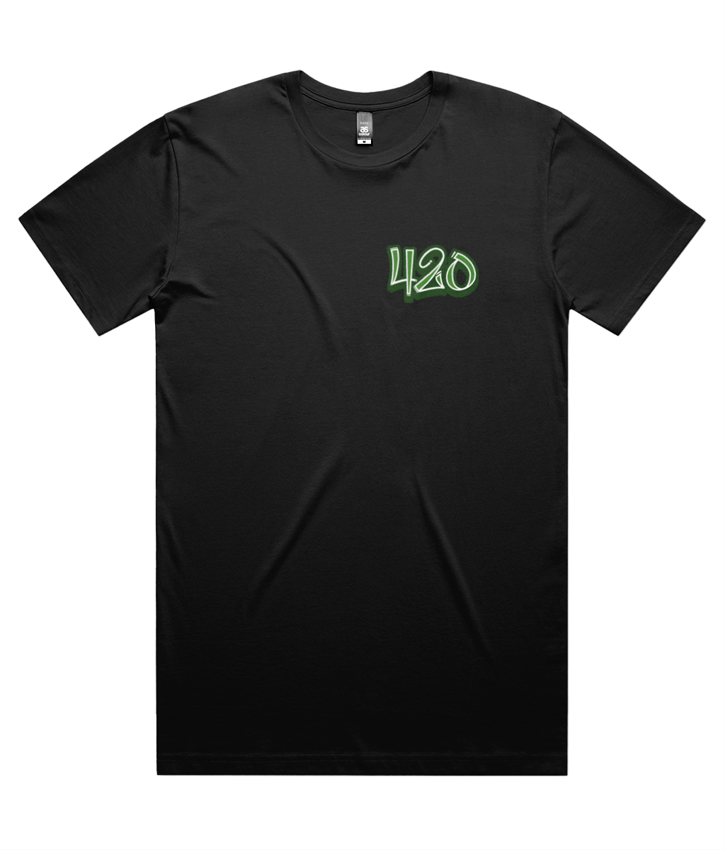 420 Brighton Green Logo Double Sided Unisex T-Shirt