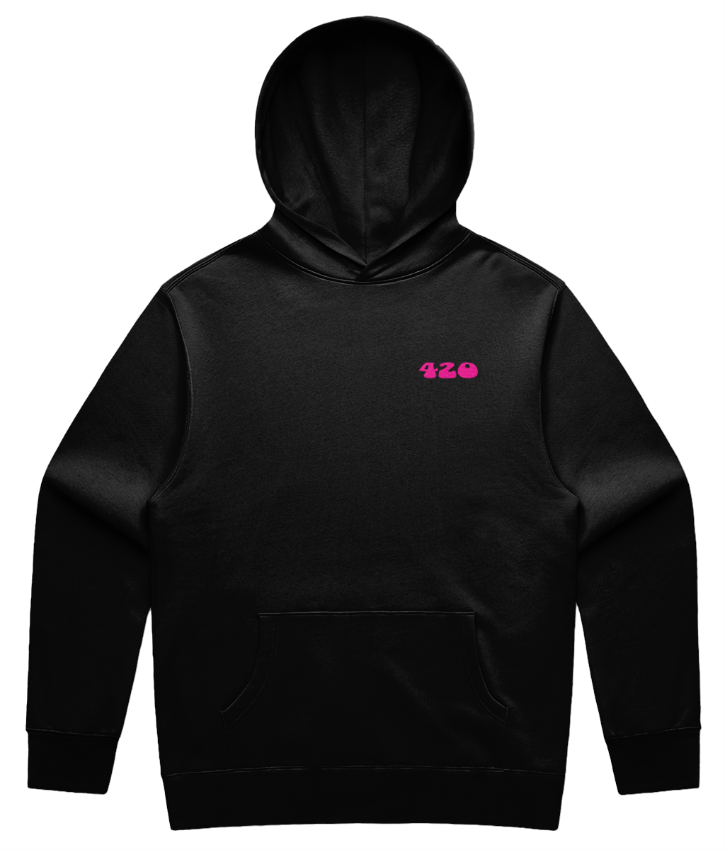 Supporting Alternative Medicines Unisex Hoodie Pink Print