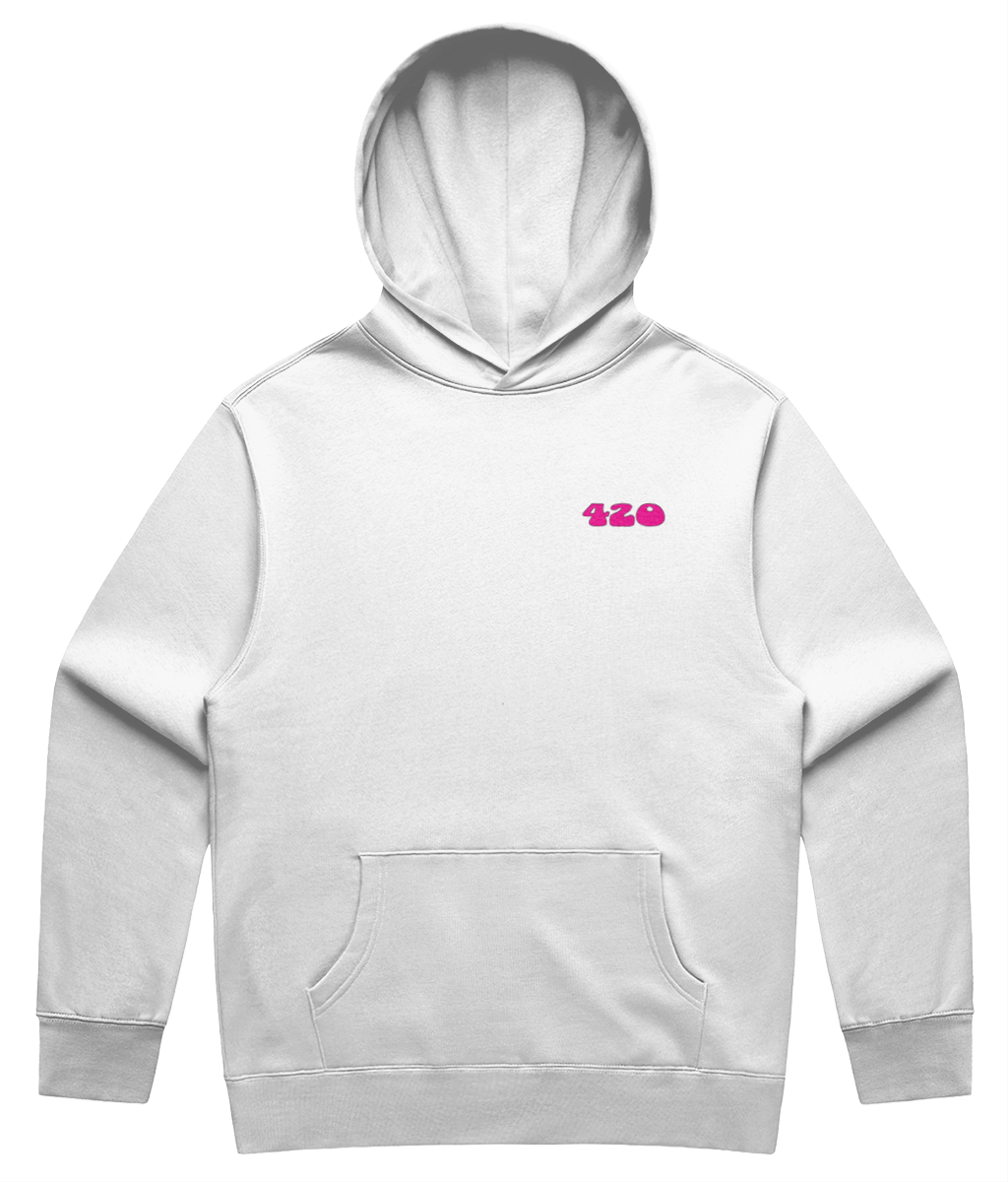 Supporting Alternative Medicines Unisex Hoodie Pink Print