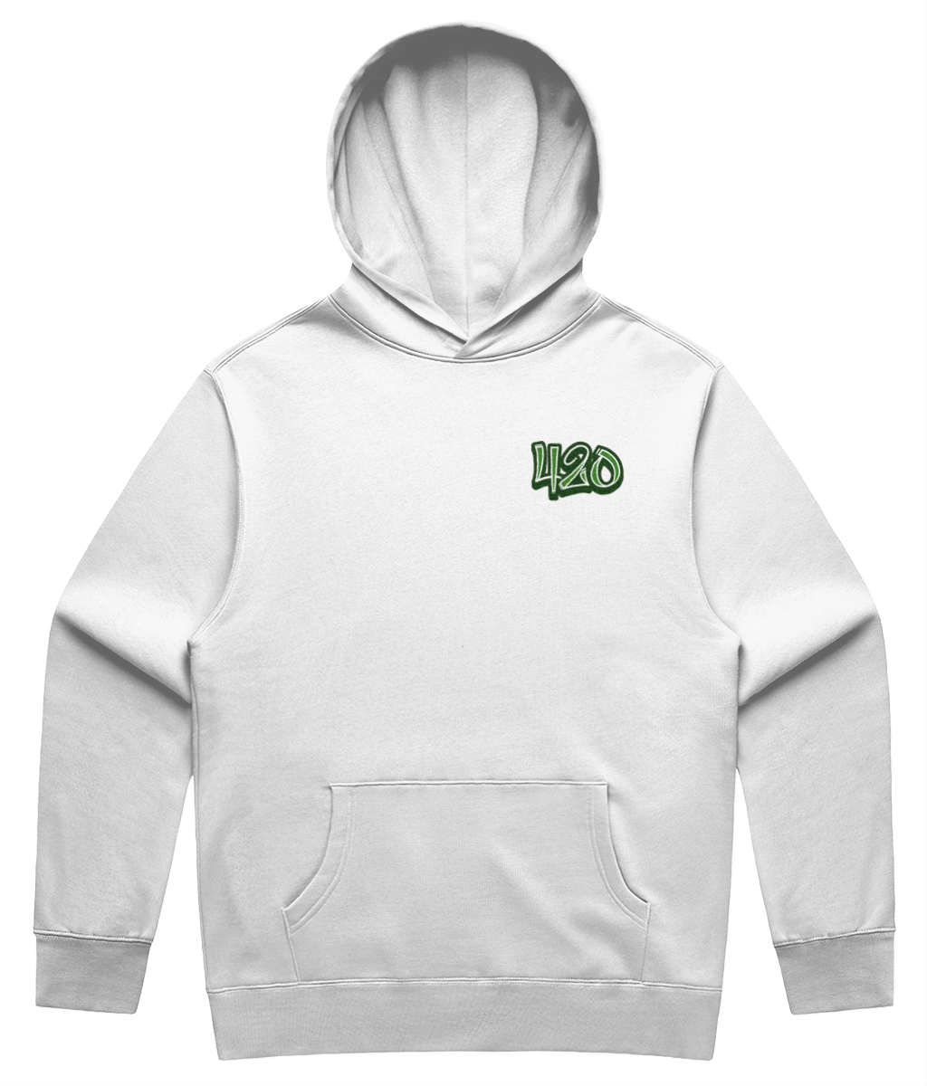 420 Brighton Green Logo Double Sided Unisex Hoodie