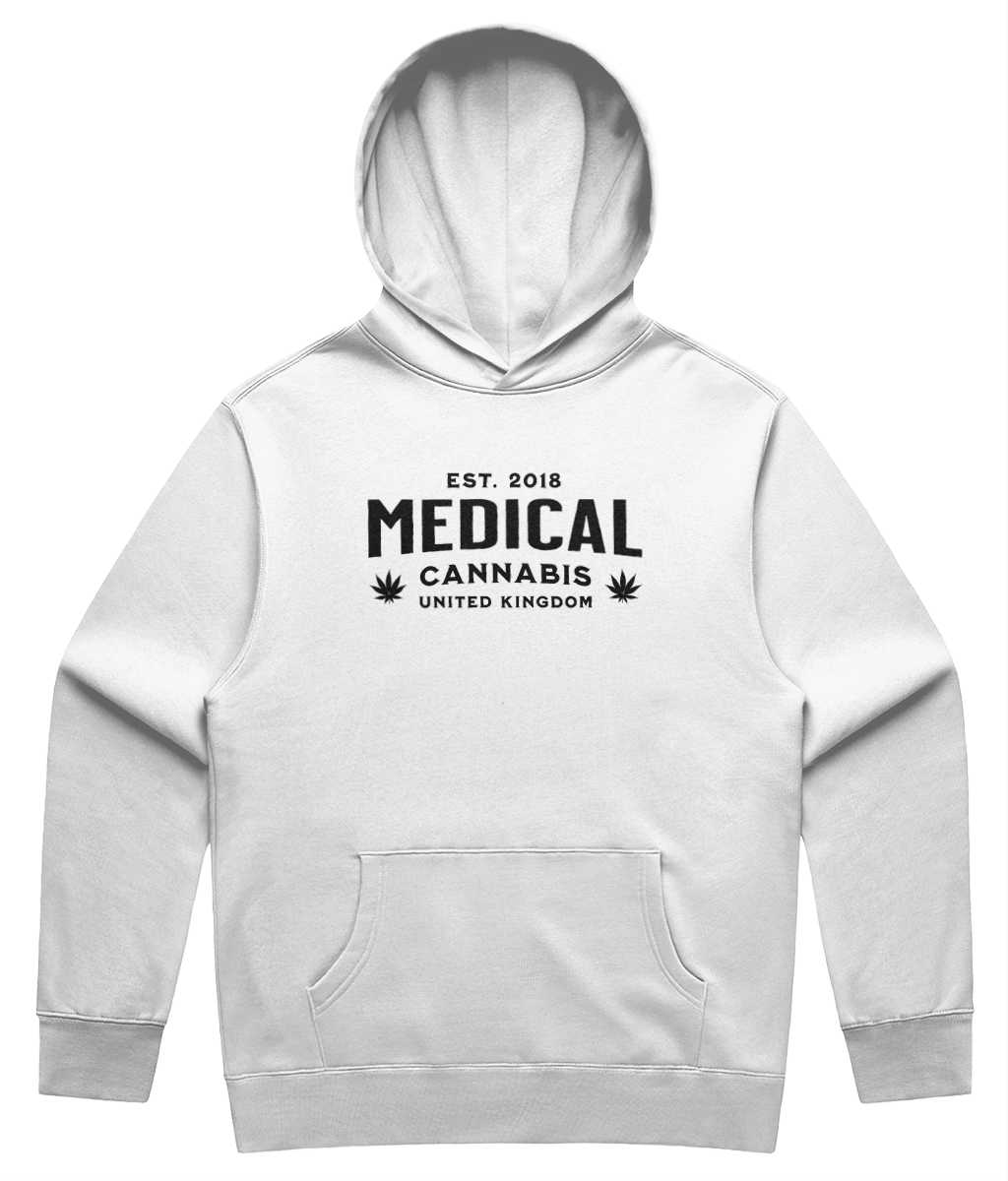Medical Cannabis Est. 2018 Black Print Unisex Hoodie