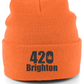 420 Brighton Logo Cuffed Beanie unisex one size